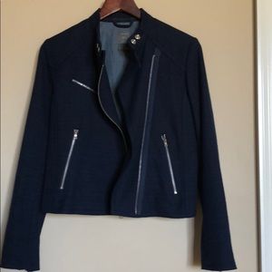 Gap Navy  Moto Style Jacket XS
